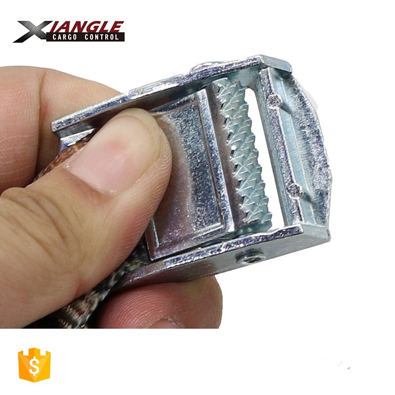 High quality 2.5cm wholesale cam buckle cargo lashing belt OEM logo and package strap colourful tie down straps