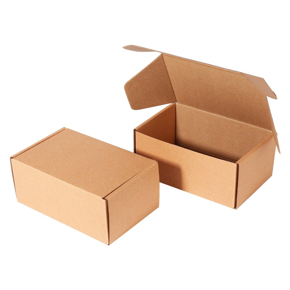 Eco-friendly Folding Custom Logo Size Printed Brown Corrugated Paper Shipping Mailer Boxes Package