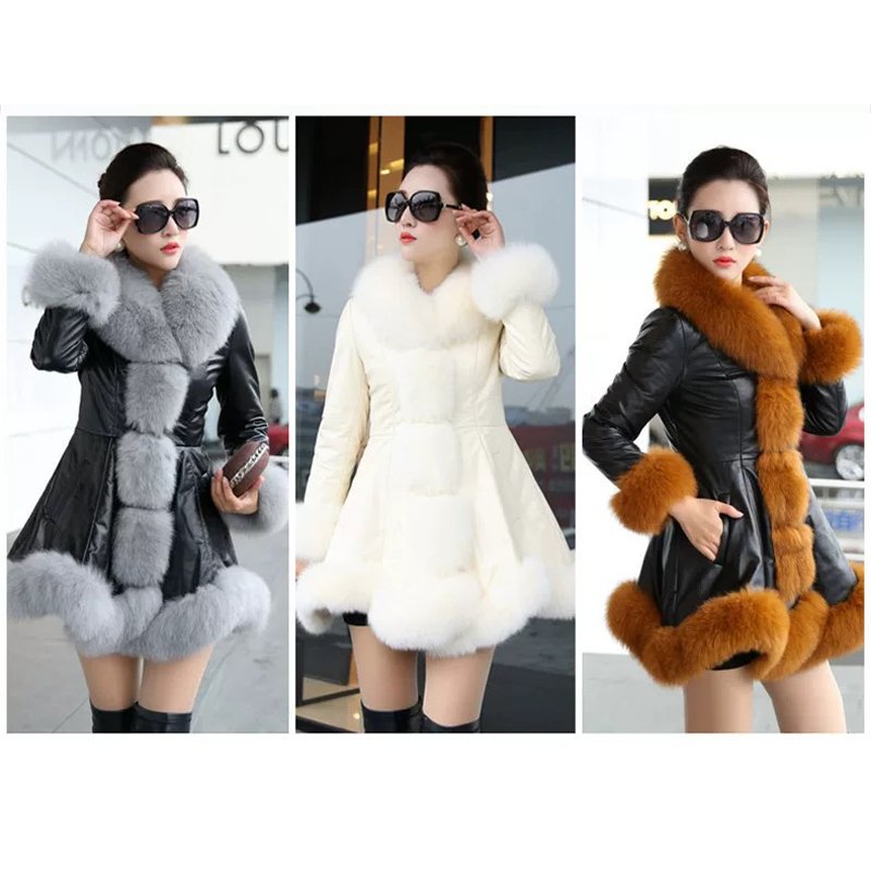 Dropshipping Custom Color Size 4XL Women Tie Belt Waist Coats Women Elegant Side Pockets Fur Coat Fur Jacket