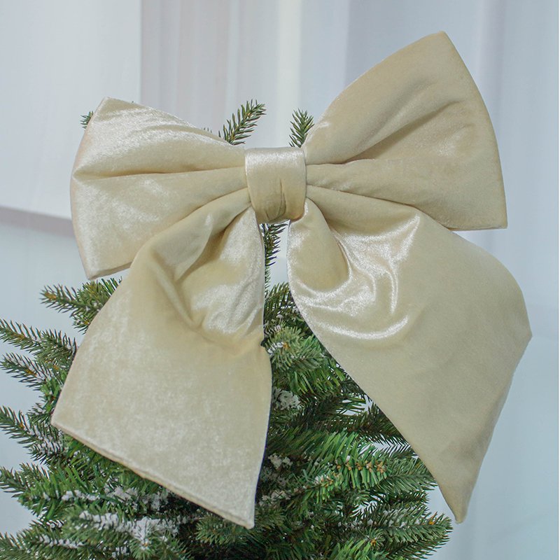 Custom size, color, Gold Velvet, large Christmas party bow