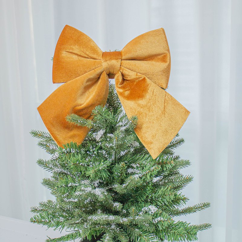 Custom size, color, Gold Velvet, large Christmas party bow
