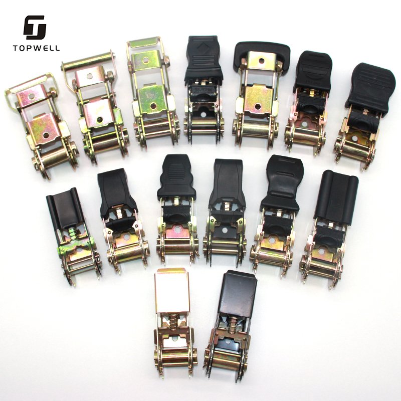 800Kg 1'' 25Mm Strong Cars And Trucks Ratchet Cargo Lashing Belt Strap Endless Hook Thin Ratchet Straps