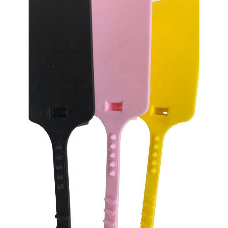 Clothing Cable Writable Labels Manufacturer Custom Brand Logo Garment Plastic Locking Zip Tags for Bag