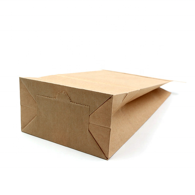 Custom High Quality Bakery Coffee Treat Popcorn Bags White Stand Up Kraft Paper Window Bag With Tin Tie Tab Lock