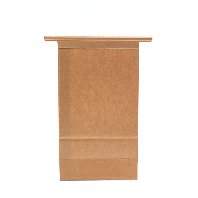 Custom High Quality Bakery Coffee Treat Popcorn Bags White Stand Up Kraft Paper Window Bag With Tin Tie Tab Lock