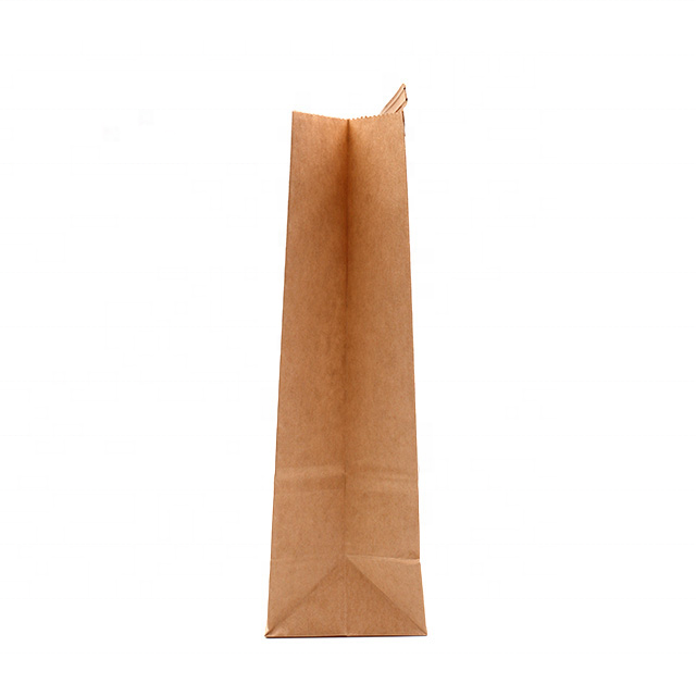 Custom High Quality Bakery Coffee Treat Popcorn Bags White Stand Up Kraft Paper Window Bag With Tin Tie Tab Lock
