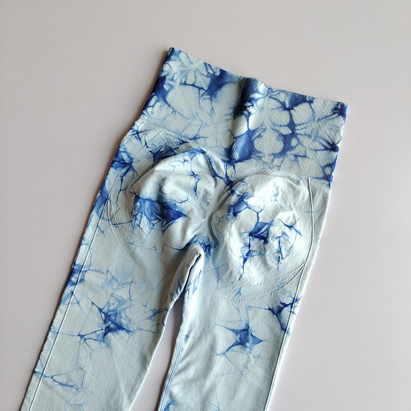 Leggins para mujer Seamless Tie Dye Butt Lifting Yoga Leggings High Waist Workout Legging GYM Scrunch Leggings