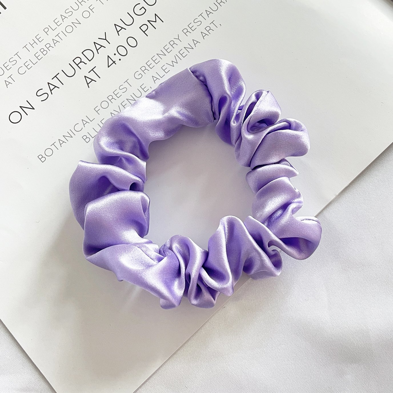 Custom Hair Scrunchies 19/22mm High elasticity Silk Scrunchies 100% Pure Satin Silk Hair Scrunchy For Lady