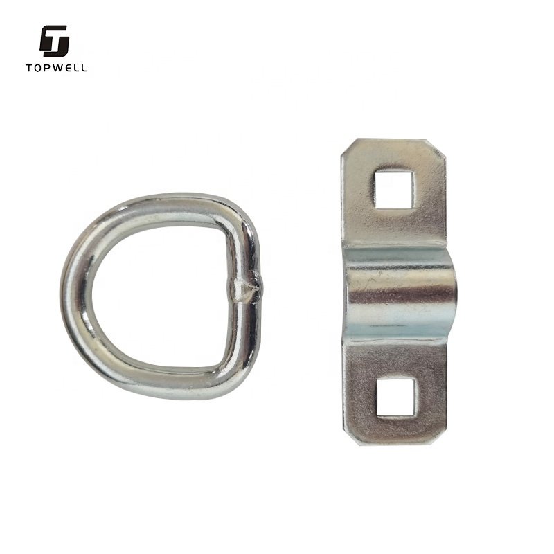 Forged D Type Ring Mounting Plate Tie Down Truck Body Parts for Trailers Trucks Rv Campers Vans Atv Suv Boats Motorcycles
