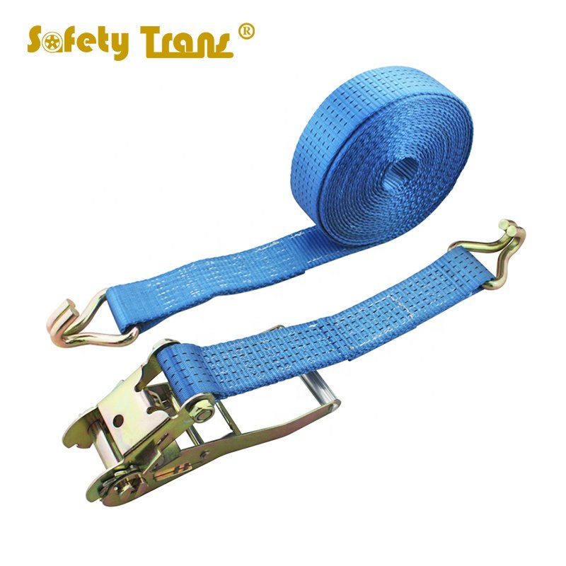 2'' 5T Aluminium Handle Ratchet tie down with Double J Hook