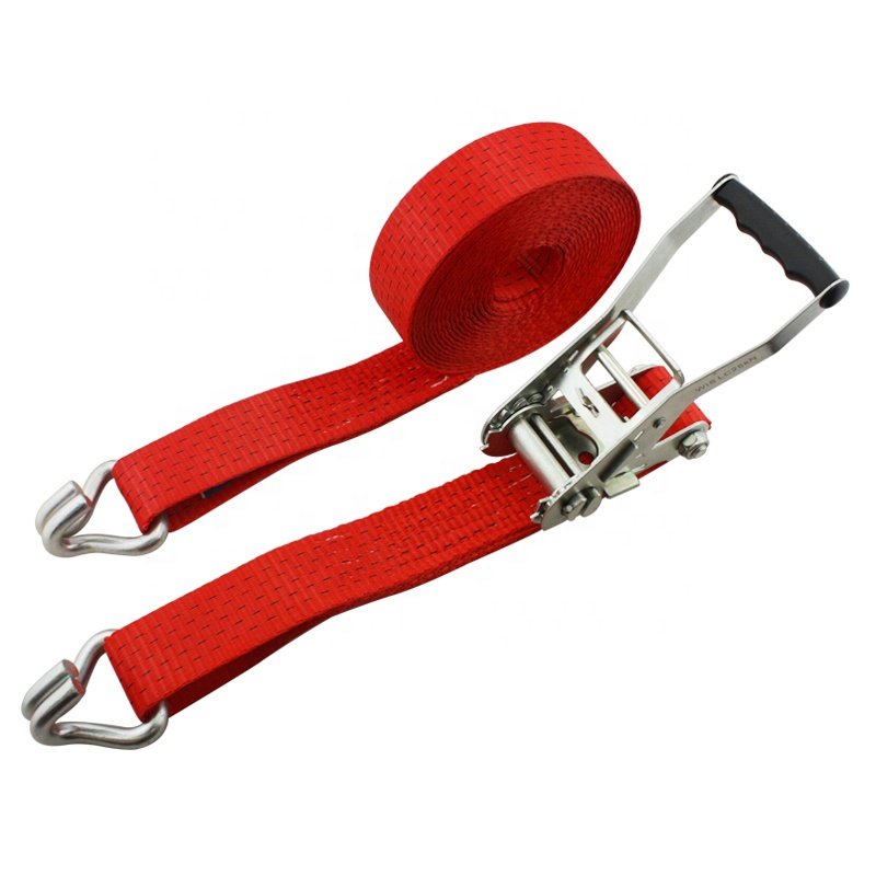 JIULONG 2 Inch 5Ton Easy Release Tie Down Ratchet With Hooks for Sale