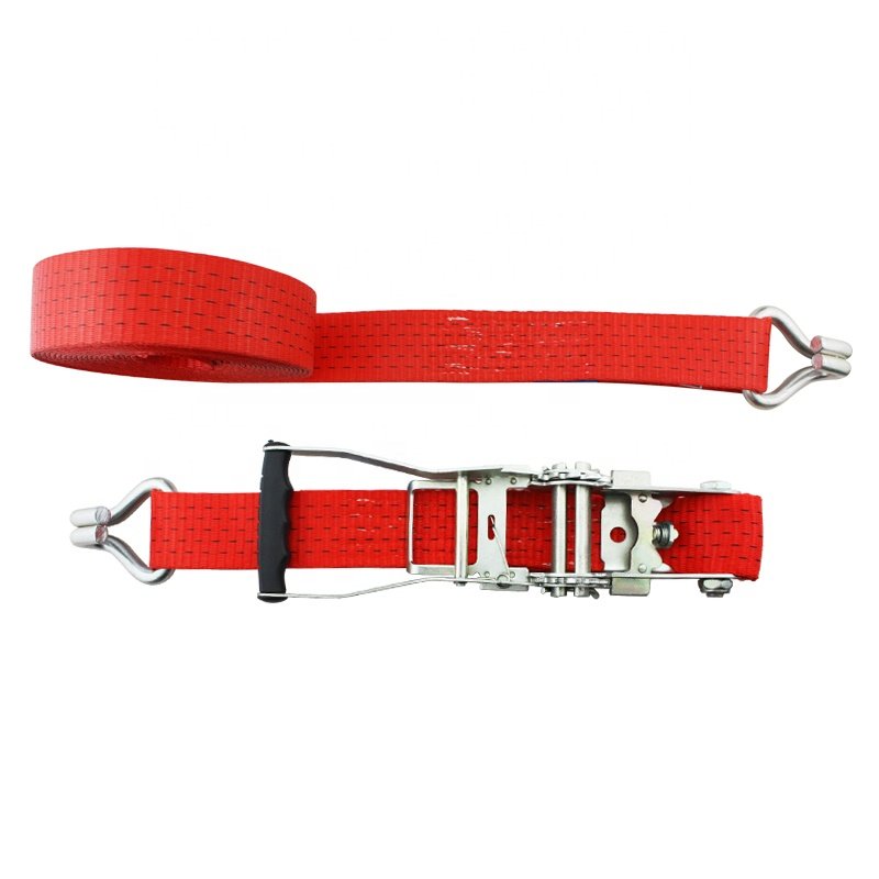 JIULONG 2 Inch 5Ton Easy Release Tie Down Ratchet With Hooks for Sale