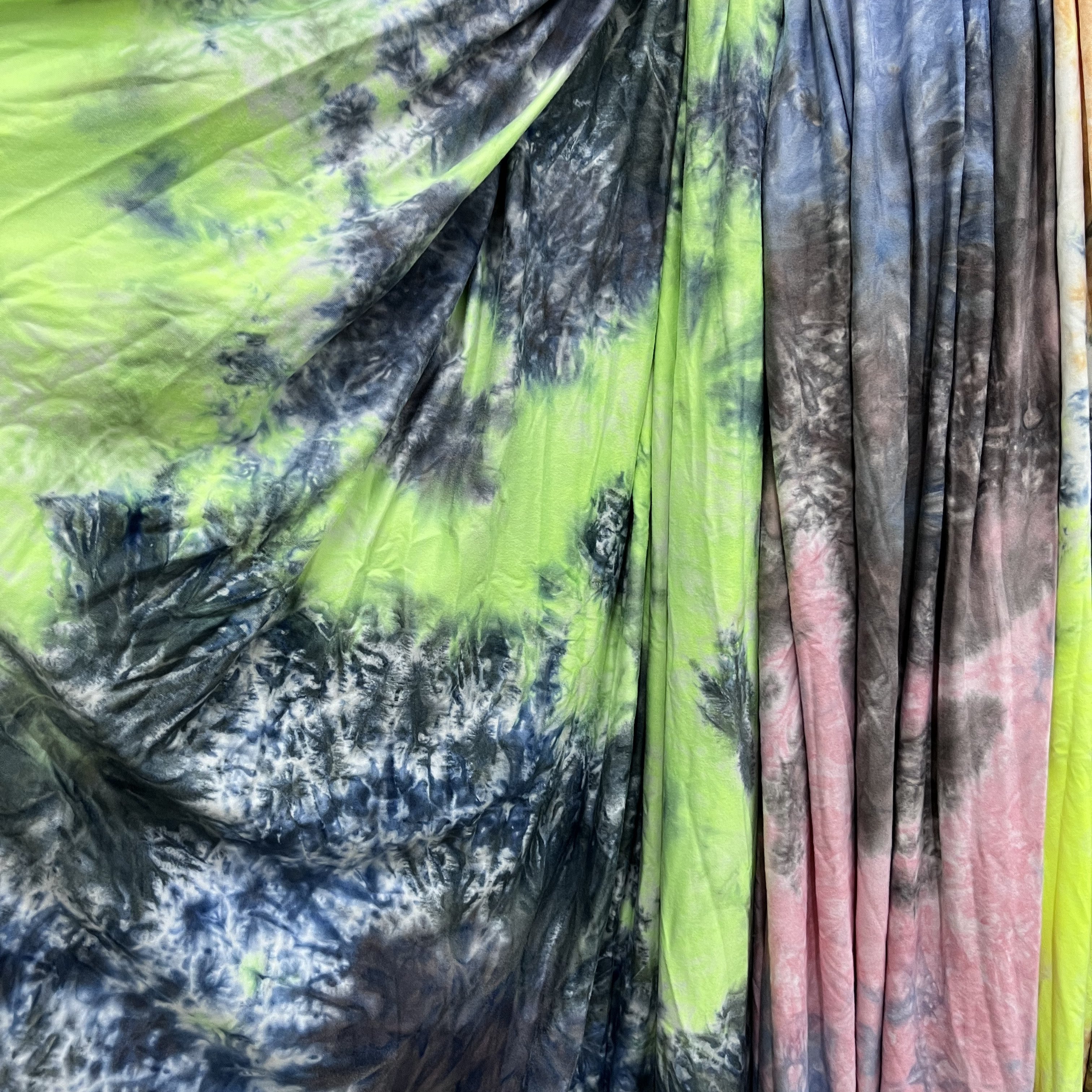 2024/ss Polyester Spandex DTY Brushed Tie Dye Spring And Summer Legging Fabric