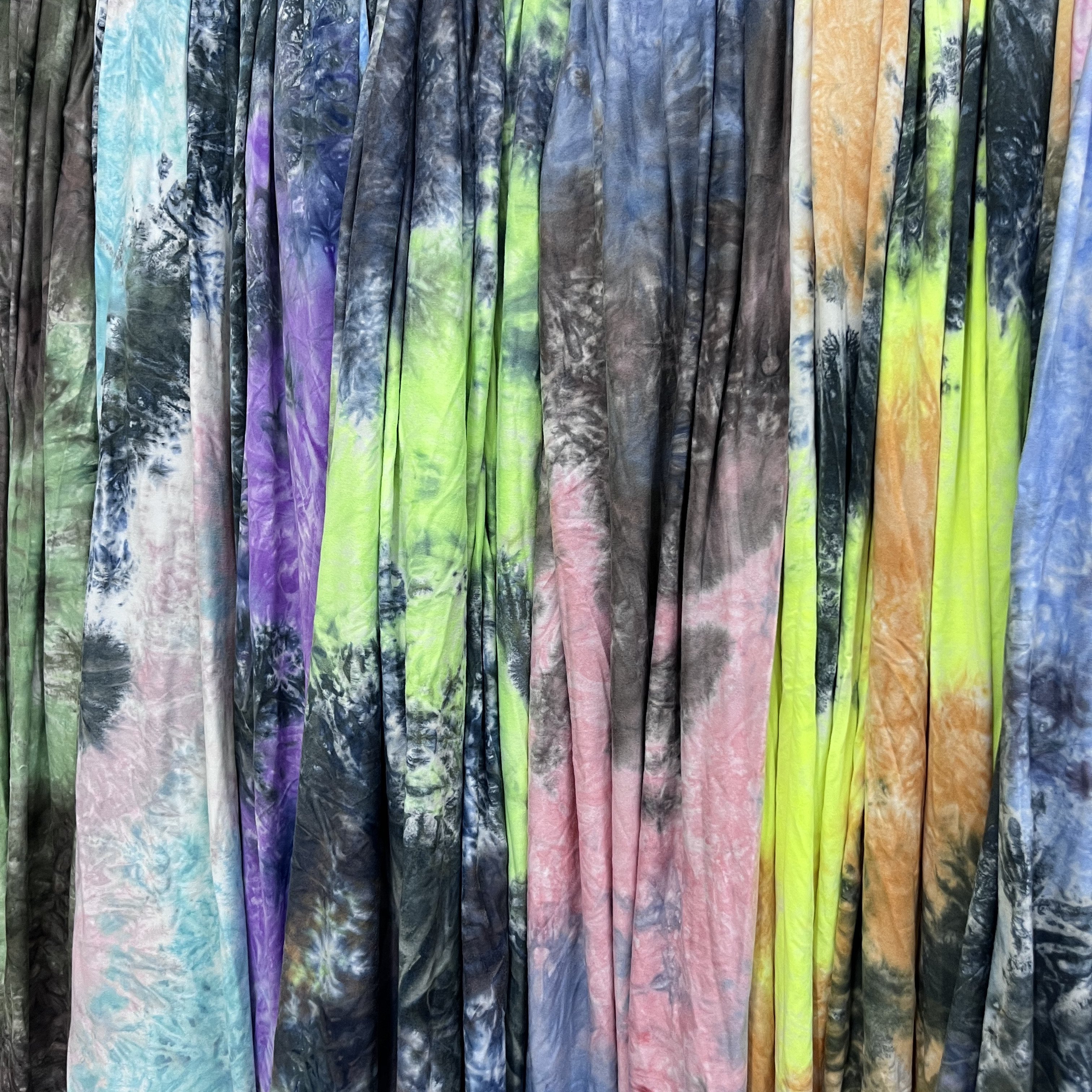 2024/ss Polyester Spandex DTY Brushed Tie Dye Spring And Summer Legging Fabric