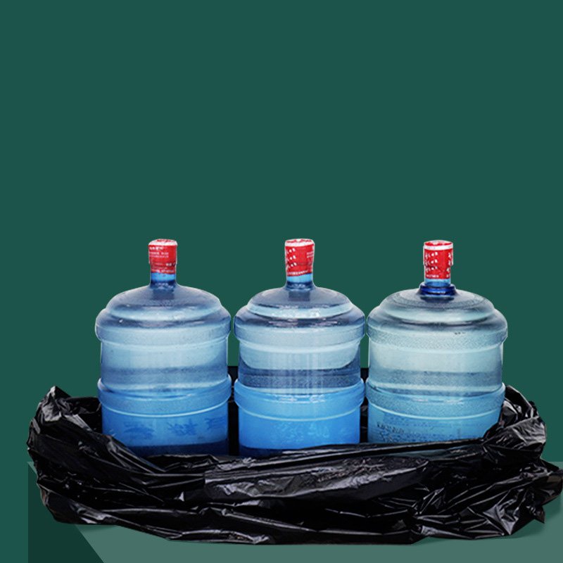 Custom Plastic 1m-2m Contractor Rubbish Trash Bags cross Large Black Cross Tie Heavy Duty Garbage Bags