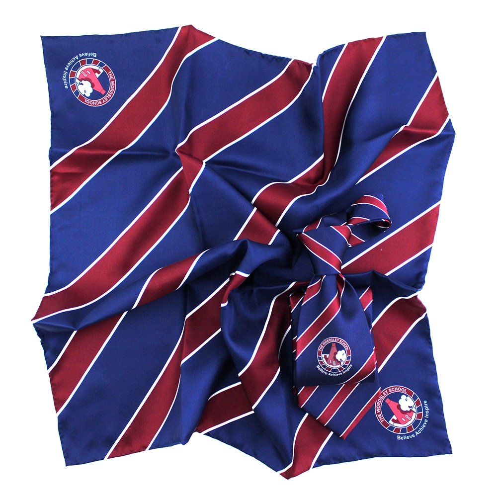 China Wholesale Handmade Jacquard Woven Logo Necktie Burgundy Striped Uniform Scarf Tie Set Mens Custom School Silk Ties