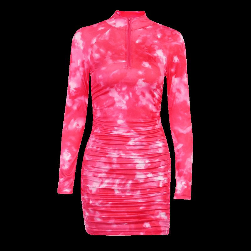 New 2024 Spring And Summer Wholesale Fall Clothing Women Long Sleeve Turtleneck Bodycon Dress