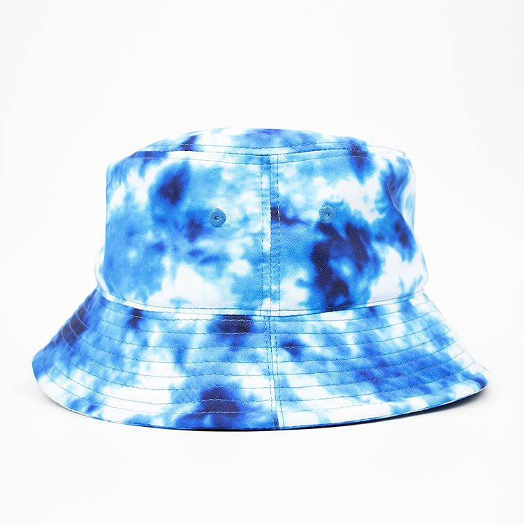 Wholesale custom bucket hats tie dye printed fisherman hat