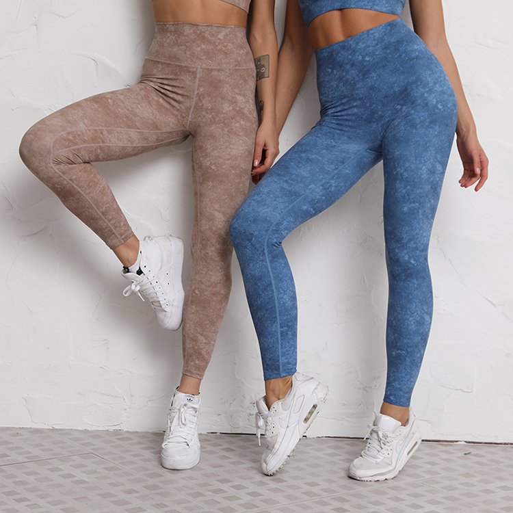 Women's Yoga High Waist Leggings For Women Tie Dye Leggings Woman Customize Tights Butt Lift Yoga Pants