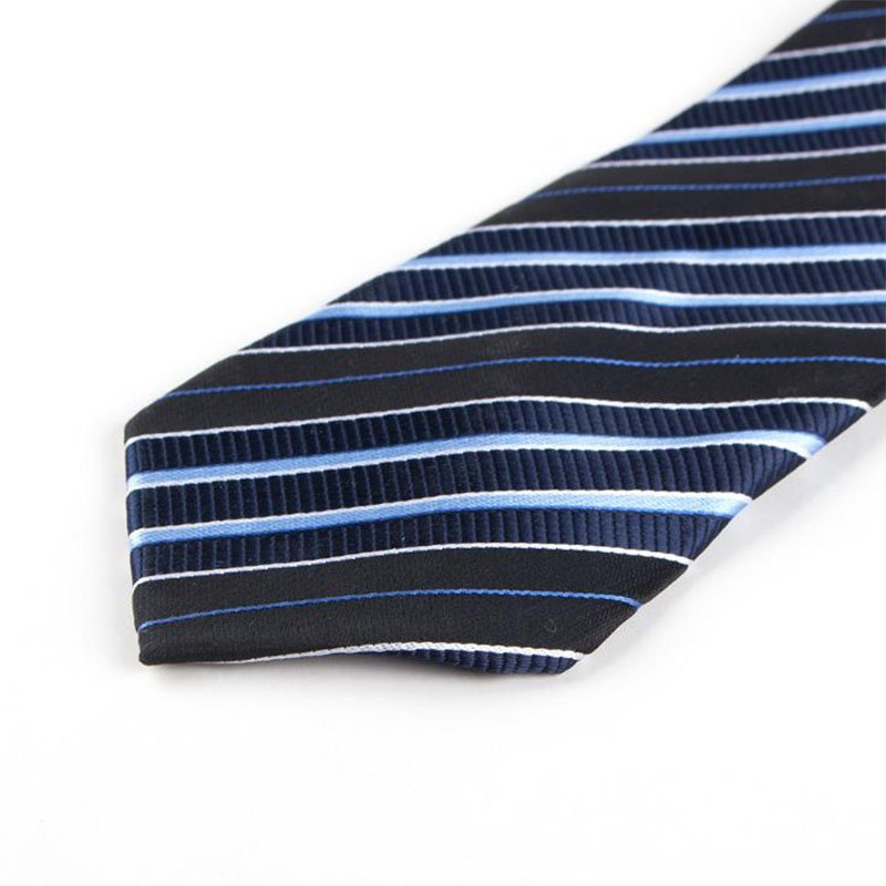 wholesale dot stripe pattern multi color polyester zipper neckties zip neck ties for men