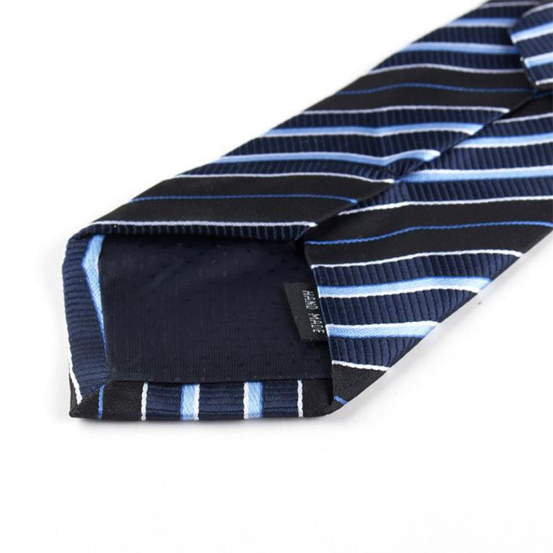 wholesale dot stripe pattern multi color polyester zipper neckties zip neck ties for men