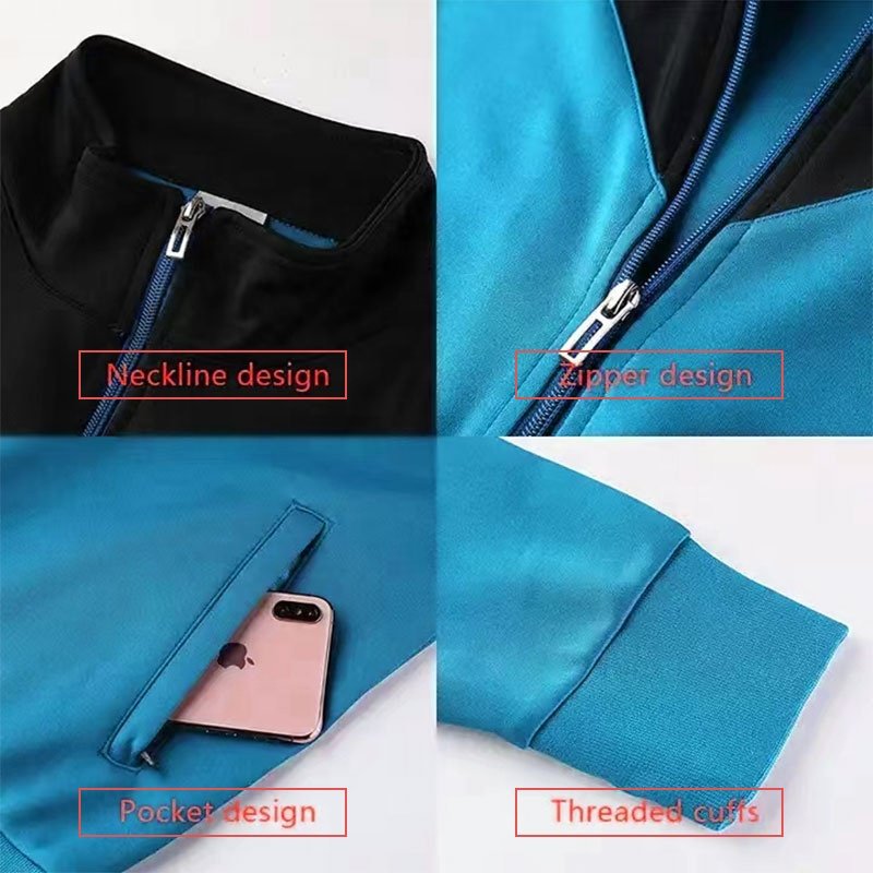 Luson High Quality Men's Breathable Player Version Soccer Football Training Tracksuits Soccer Uniforms Sets