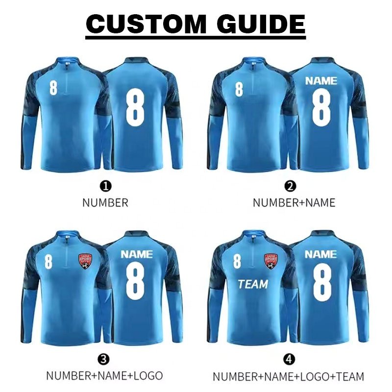 Luson High Quality Men's Breathable Player Version Soccer Football Training Tracksuits Soccer Uniforms Sets