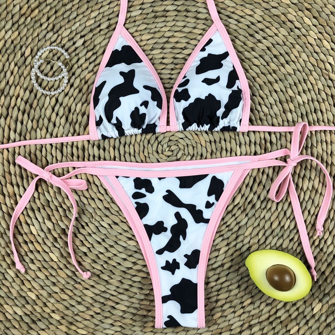 Swimwear Women Swimsuit Leopard Bikini Set Bathing Suit Summer Beach Wear 2024 New Arrivals