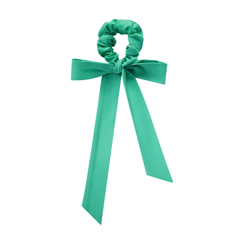 YMR-DA373 Women's Solid Color Casual Elastic Hairband Sports Polyester Head Band Bowknot Ribbon
