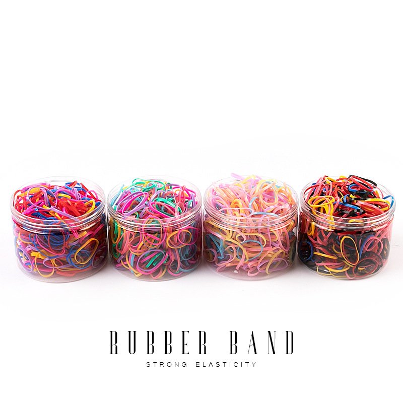 Candy Color Box Packing Elastic hair bands ring rubber for hair