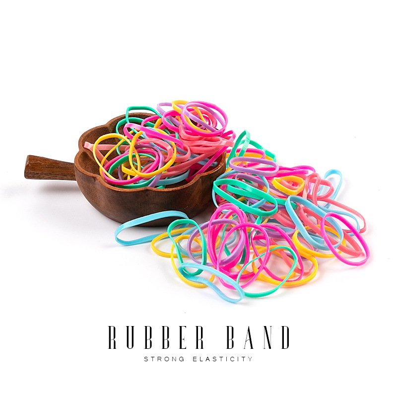 Candy Color Box Packing Elastic hair bands ring rubber for hair