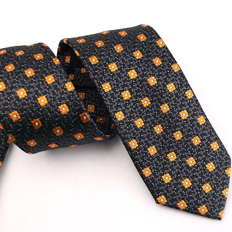Custom High Quality Personalized Polyester Necktie Fabric Woven Neck Ties Mens Tie