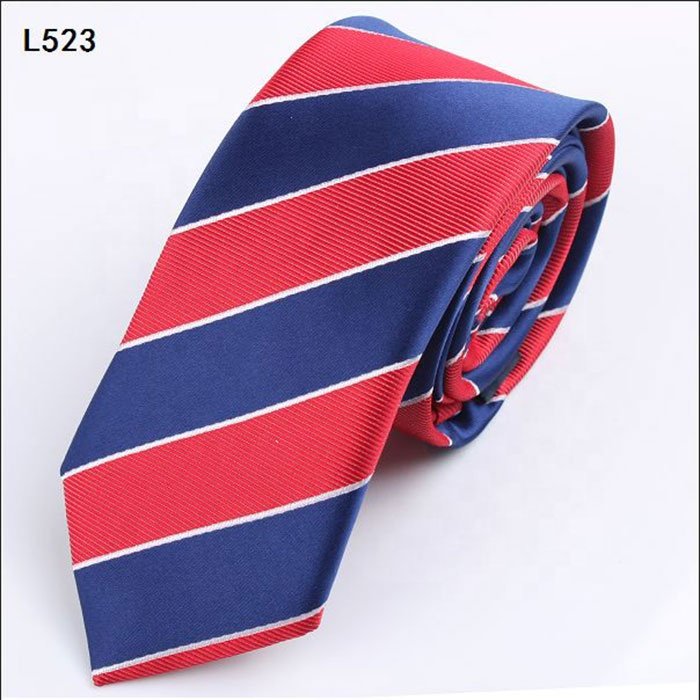 Custom High Quality Personalized Italian Silk Polyester Gifts Necktie Fabric Striped Corbatas Jacquard Woven Neck Ties Mens Tie