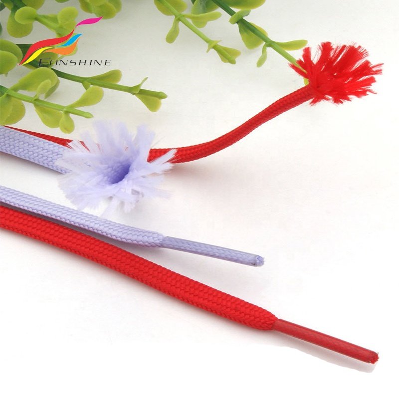 Classical Tie Thin Double Layer Hollow White Black 6mm Flat Shoelaces for Sneakers