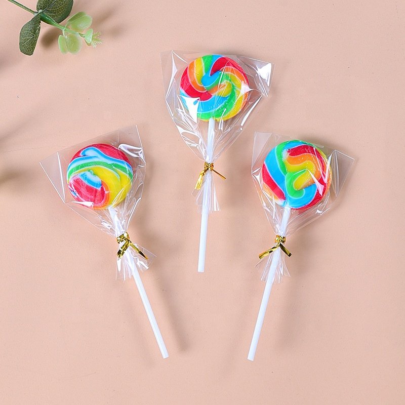 Clear Cellophane Lollipop Bags with Twist Ties Closure Cake Pop Bags Morsun 100 PCS Food Candy Packaging OPP Flat Bag Recyclable