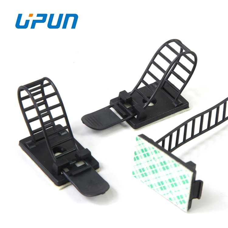 PA66 Material Colored Plastic Products Cable Clamp Adjustable Plastic Tie Mount