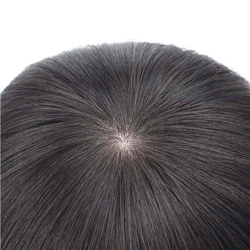 Stock ready to ship 100% virgin human hair hand made breathable alopecia wig multi directional silk top medical wigs