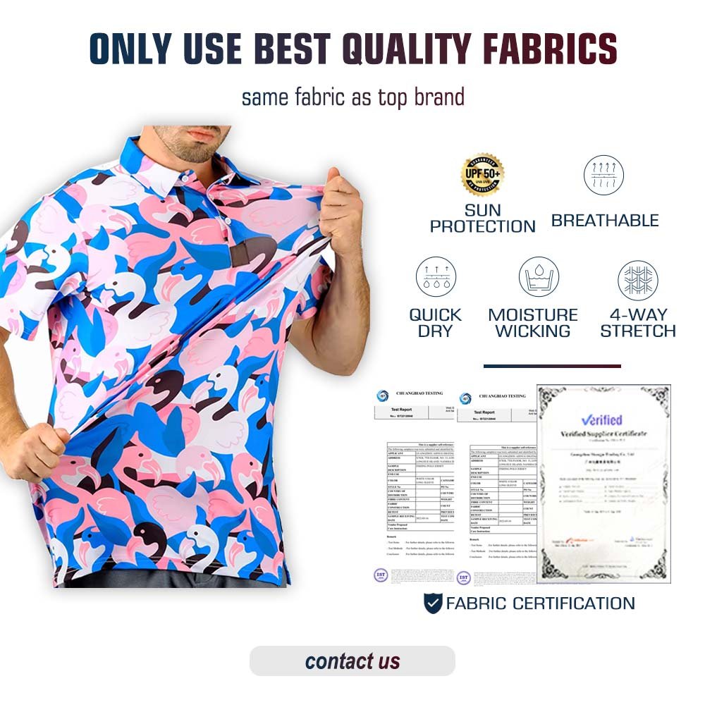 high quality oem embroidery 88% polyester 12% spandex mens slim fit design sublimation custom golf polo