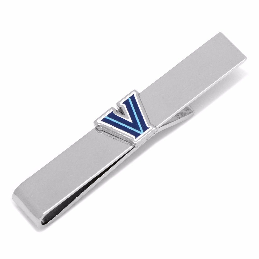 Custom cufflinks suit accessories wholesale tie pin business gift blank pattern engravable classic silver tie clip for men