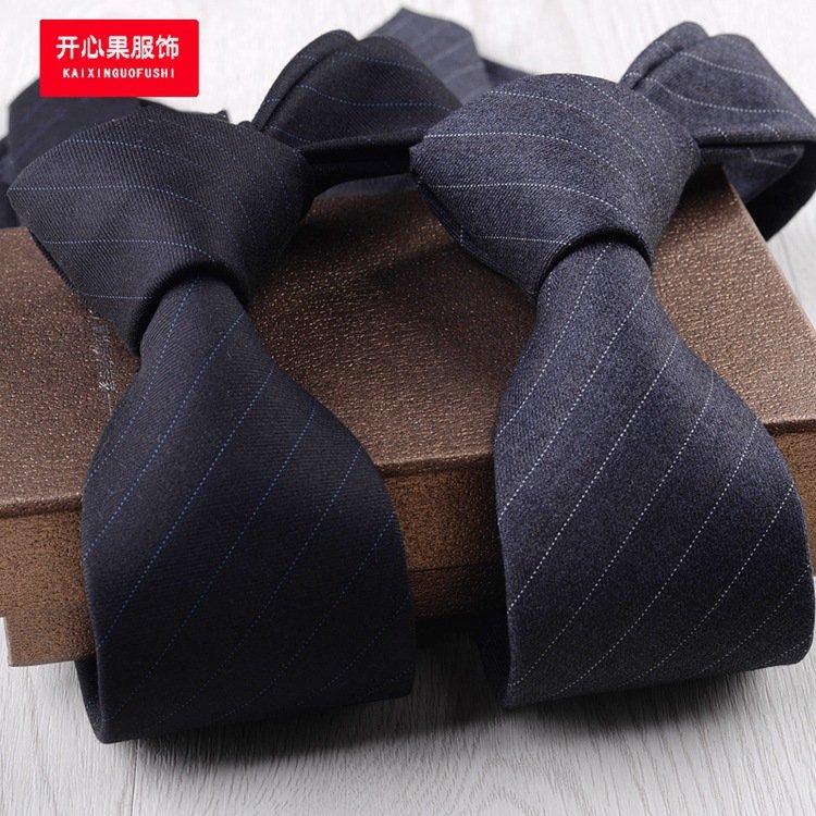 Formal Ties for Men Classic Cotton Polyester Woven Striped Party Necktie Fashion 7.5CM Wedding Business Male Casual Gravata