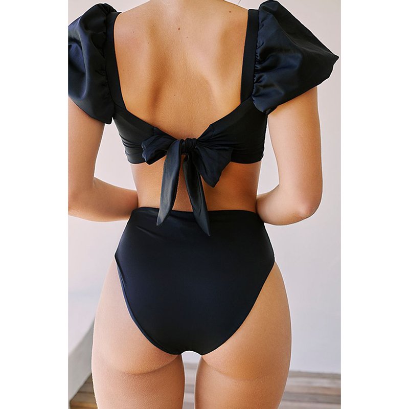 JSN6138 2022 new designer swimsuits famous brands sexy bikini bathing suits puff sleeves swimsuit women Bikinis & Beachwear