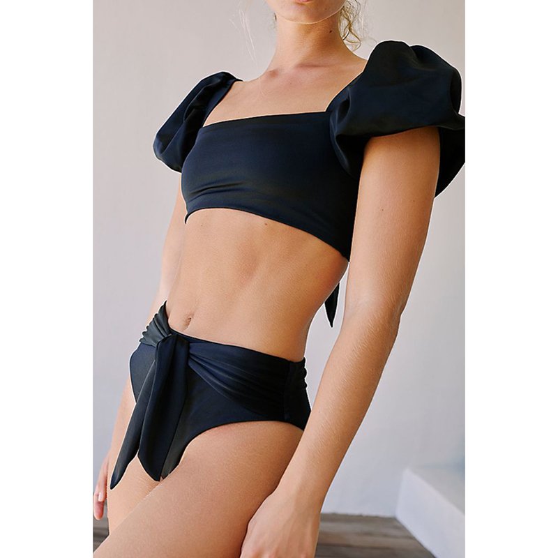 JSN6138 2022 new designer swimsuits famous brands sexy bikini bathing suits puff sleeves swimsuit women Bikinis & Beachwear