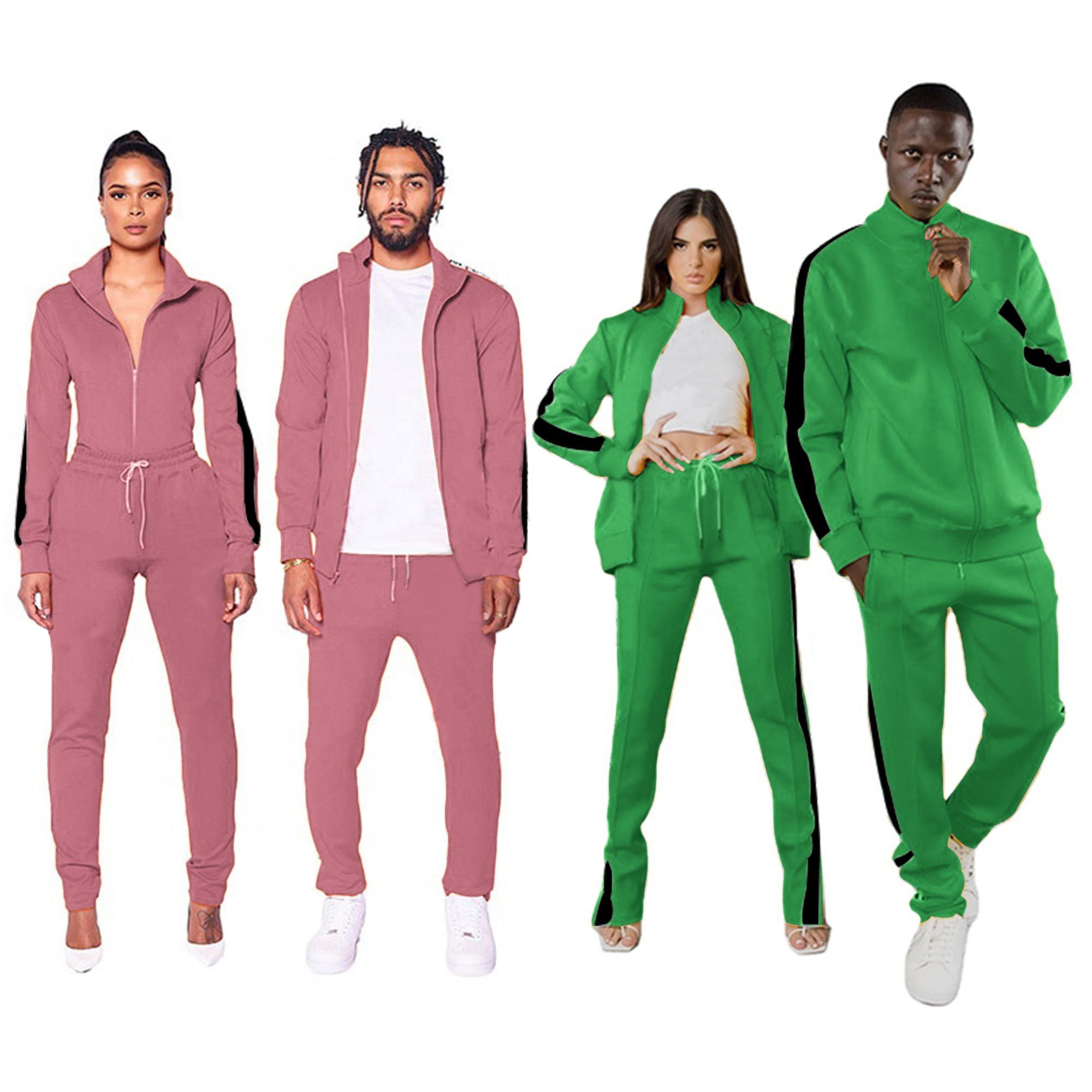 custom sweatsuit unisex Jogger Sportswear set high quality sweatsuits plain track Suit tracksuit men