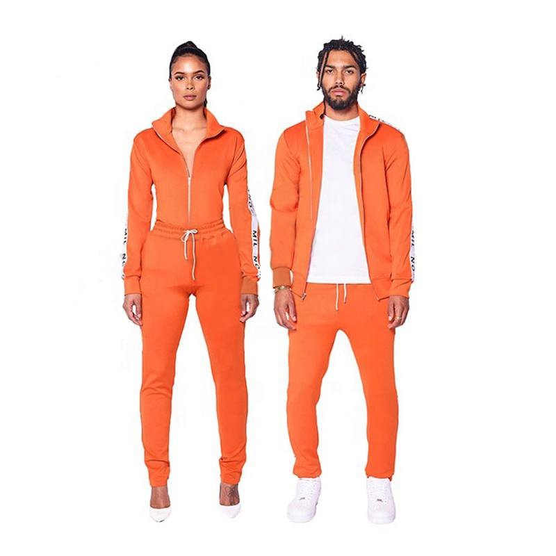 custom sweatsuit unisex Jogger Sportswear set high quality sweatsuits plain track Suit tracksuit men