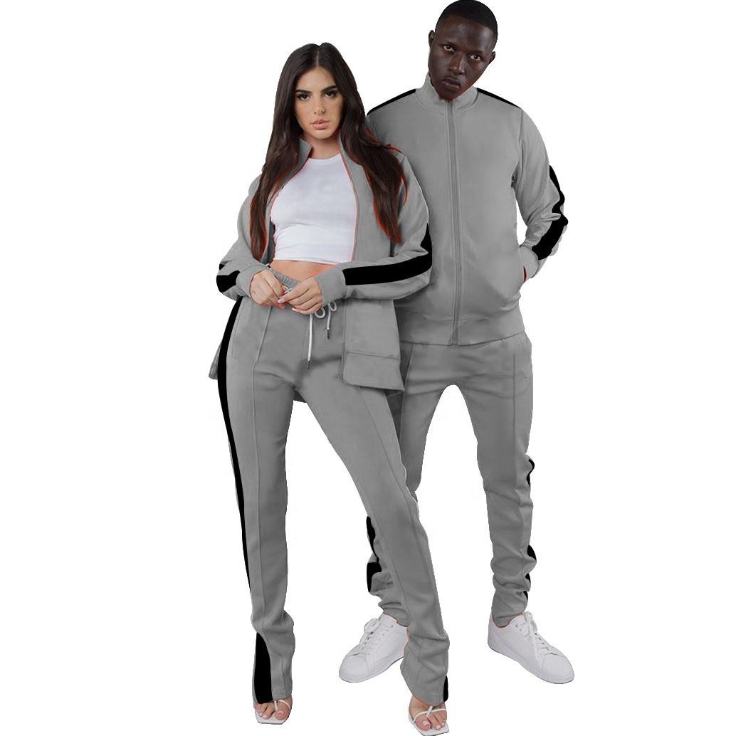custom sweatsuit unisex Jogger Sportswear set high quality sweatsuits plain track Suit tracksuit men