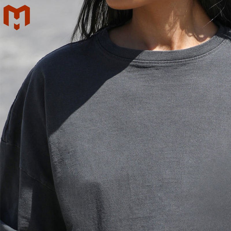 Ladies OEM Customized Services Heavy Weight Plain Color Tee Shirts Women Oversized Fit Soft Blank Oversize Tee Shirt