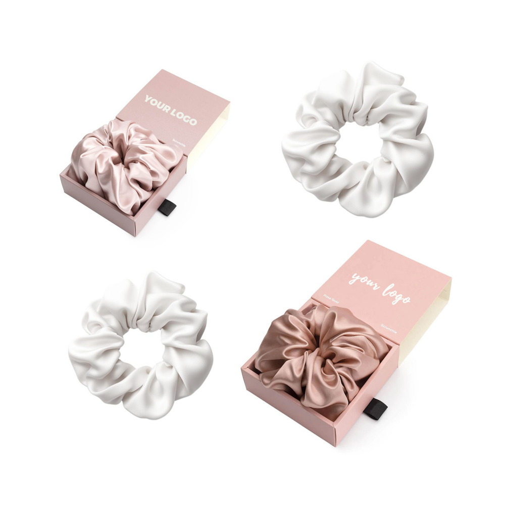rts Customize 16 19 22mm Skinny Medium Large oversized Silk Satin Hair Tie Top 6A Grade Mulberry Silk Scrunchies