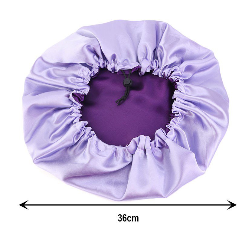 Wholesale Double Layer satin bonnet women silk Sleeping Satin Hair Cap Bonnets Hats bonnet and durag set Sleep Cap Hair Wrap
