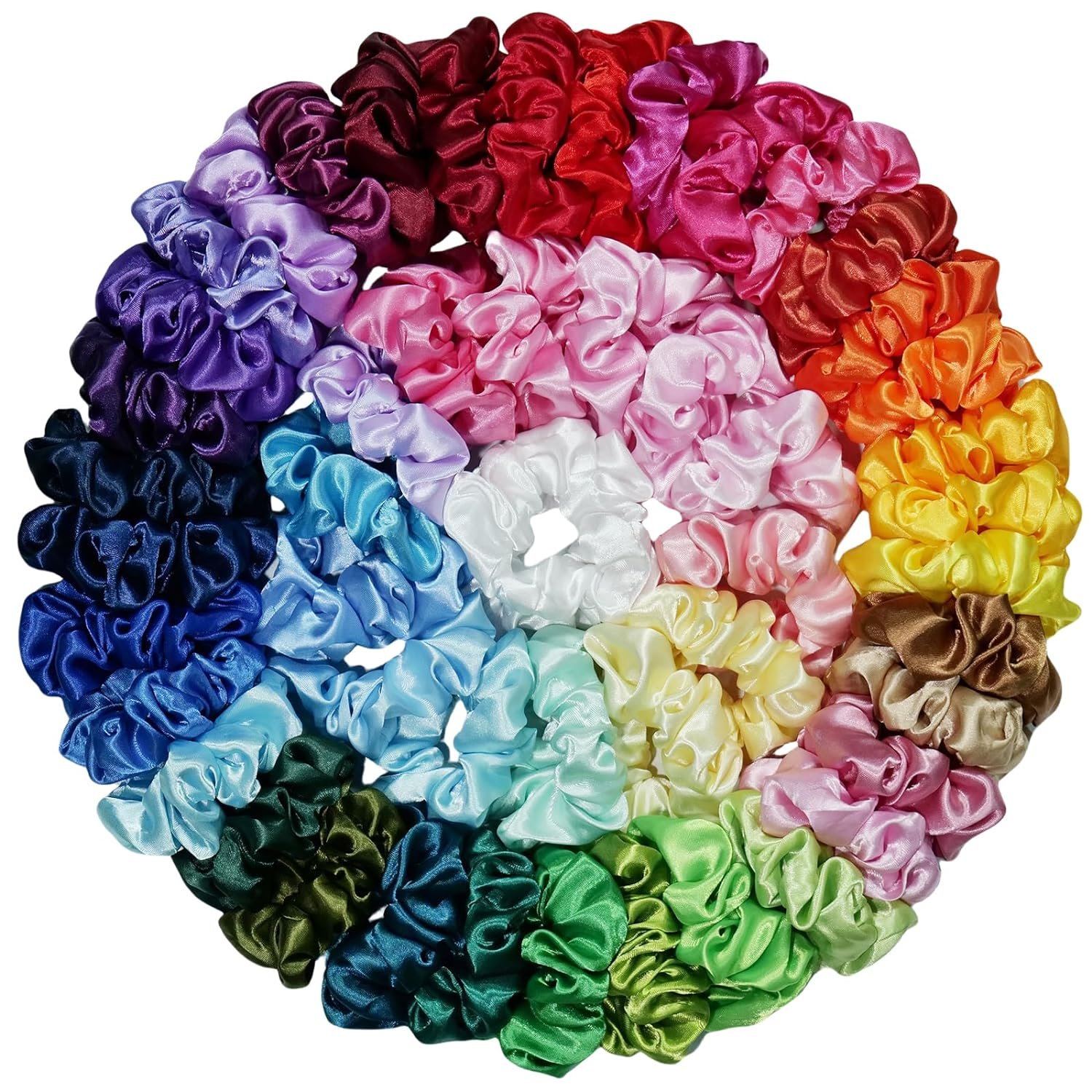 Satin Silk Ponytail Holders Hair Scrunchies for Women Girls Sleepy Tie hair Scrunchie accessories