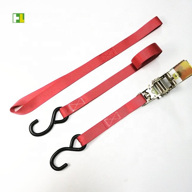 Loop tie down straps with S hooks carabiner tow straps sling straps for customization